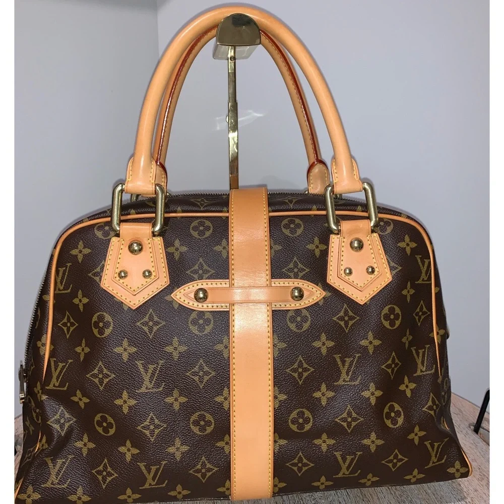 Authentic Louis Vuitton LV Monogram Manhattan GM Shoulder Tote Bag - Picture 9 of 16
